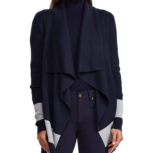 Lauren Ralph Lauren Sweaters - LAUREN RALPH LAUREN COLOR BLOCK SWEATER  BLUE &  GRAY SIZE M